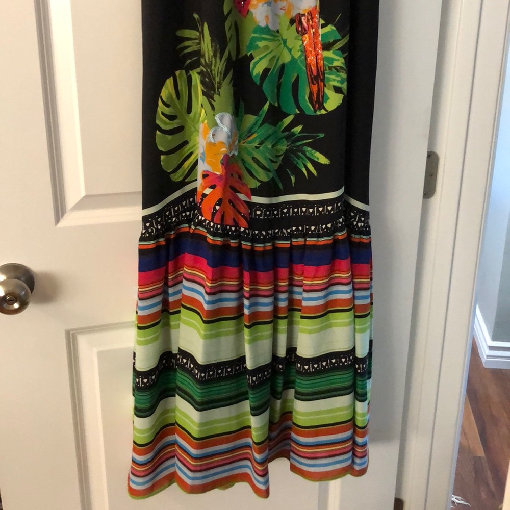 INC Black Floral Maxi Dress - Picture 2 of 7